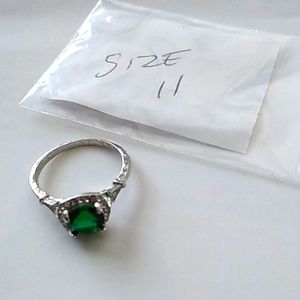 Created simulted zircon green ring
